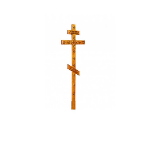 Деревянный крест на могилу №2