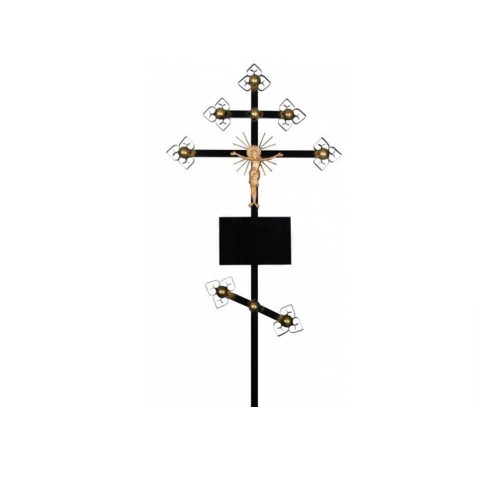 Крест на могилу из металла №10
