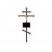 Крест на могилу из металла №10