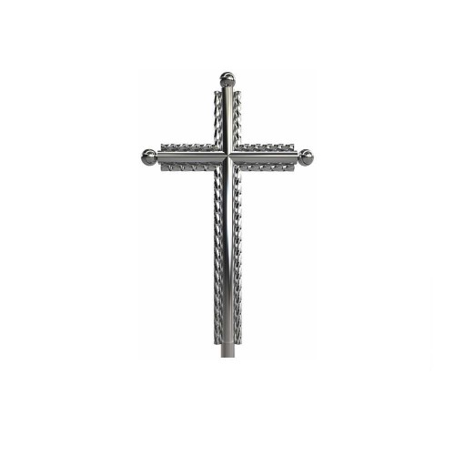 Крест на могилу из металла №19