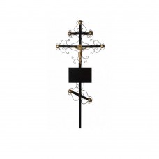 Крест на могилу из металла №8