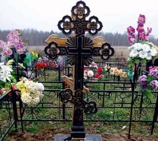 Установка креста на могилу цены в Гомеле